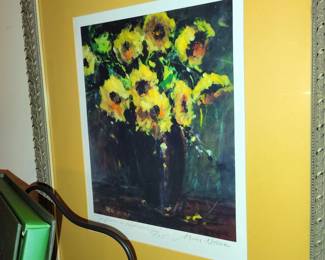 "Sunflowers in Rookwood Vase, Signed Print 1/25