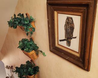 Ruth Heppler Vintage Owl Relief Print