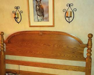 Matching King Oak Headboard.