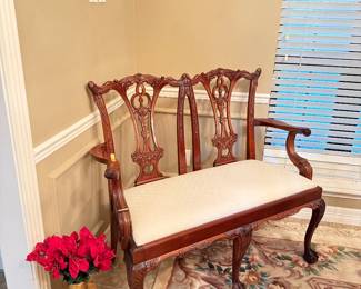 Chippendale Bench seat