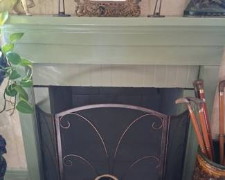 BRASS FIGURINES AND COUNTRY CROCKS