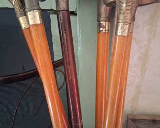 BRASS TOP WALKING CANES