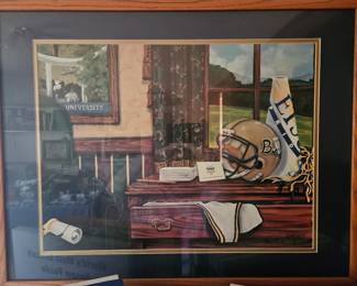 Printed artwork by local artist and family member, Leigh Ann Agee (Hodgson)