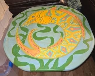 Hand Carved/Made Accent Table