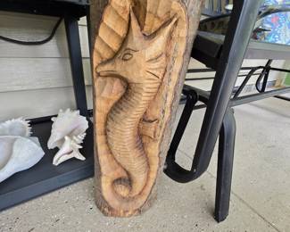 Hand Carved Sea Horse