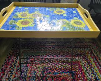 Removable Tray on Metal Stand