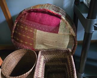 Foot Stool & Waste Baskets