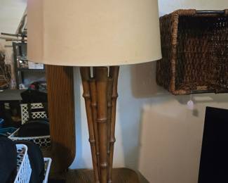 VTG Faux Rattan Lamps (2 Available)
