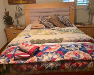 Queen Head/Footboard, Mattress Set, Bed Covers