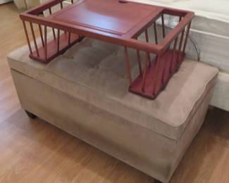 Storage bench, bed tray