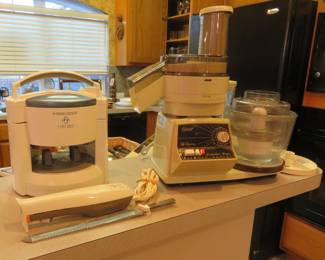 Food processor, electric knife, lid opener