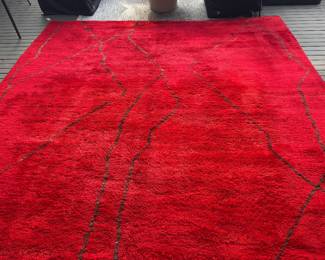 $1400 Vintage Moroccan wool rug. 10' x 10'6"