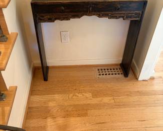 $900. Rare Petite Chinese altar table, circa 1850, Hebei Provenance. 31 inches w by 7 1/2 inches by 28 1/2 inches h.