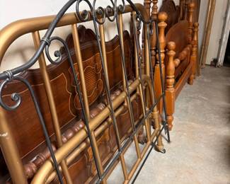 5 bed frames! (two of which match antique dressers)