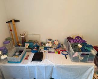 Extensive sewing and needlecraft collection, with knitting, quilting, cross-stitch, crochet and more