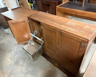 Antique baking cabinet with flour sifter!