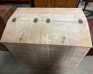 Vintage farm feed bin