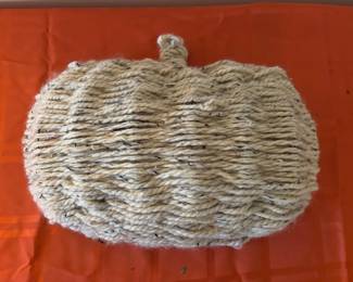 soft yarn knitted pumpkin wall decor
