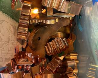 Copper cookie cutters