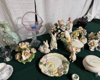 fitz and floyd, music box, capodimonte