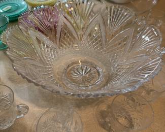 crystal punch bowl