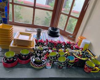There are a few other pieces of dishware available in the sale, like this colorful collection.