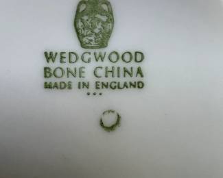 See?  Wedgwood bone china, Made in England.