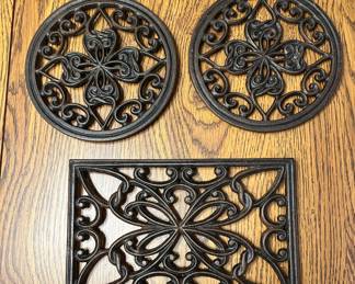 Three Cast Iron Trivets