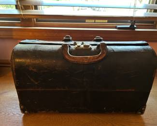 Antique Doctor's Bag with Instruments