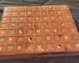 Leather & Wooden Vintage Box 16x12