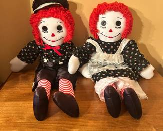 Large Hand Made Raggedy Ann & Andy 24"