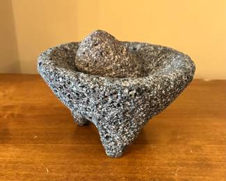 Volcanic Rock Mortar & Pestle Made in Mexico