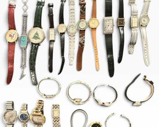 Lot of Vintage Watches - all need batteries