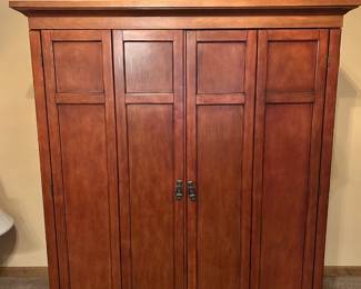 Wood Entertainment Center 64x55x24.5