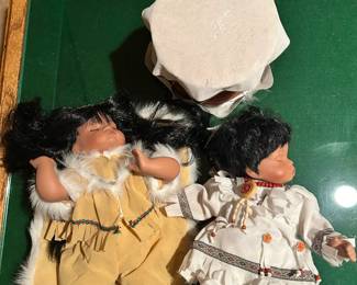 2 Sleeping Native American Babies