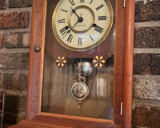 Mantle Clock w/Key, Works 20x1x5