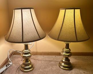 Two Brass Lamps