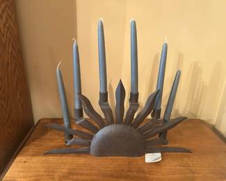 Zodak Metal Sun Candle Holder 19x16