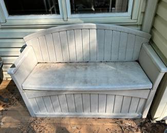 Plastic Storage Bench
