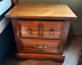 Bedside Table w/2 Drawers 22x22x15