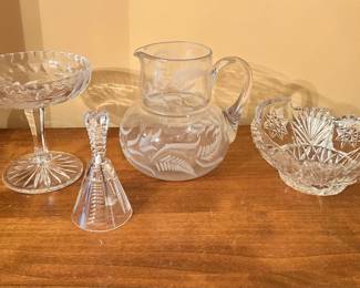 Four Cut Crystal Items