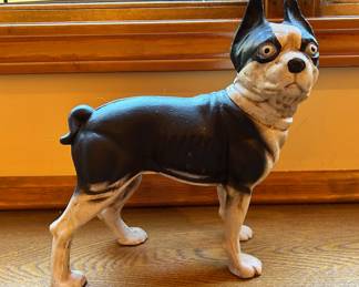 Cast Iron Boston Terrier Doorstop