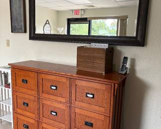 Mirror/file cabinet SOLD