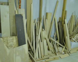 All scrap wood is also for sale