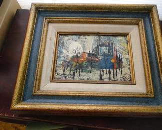 Large frame, small portrait