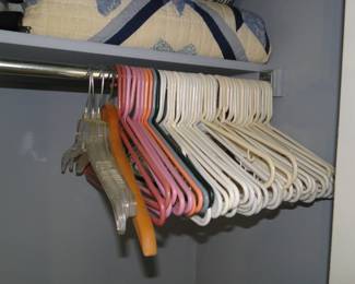 Hangers, soon to be filled with the most amazing men's clothing