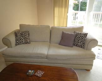 Large couch, comfortable and looking for a new apartment or home