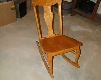 Vintage handmade childs size rocker