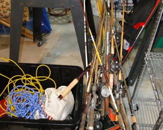 Lots of great fishing rods, some even with the reels too