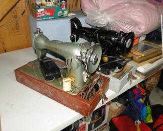 Pair of sewing machines